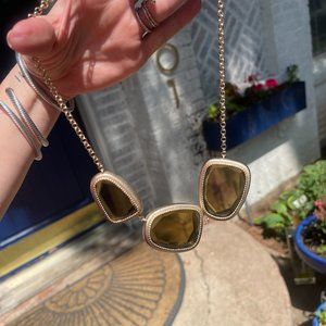 Kendra Scott smoky topaz Galeana necklace